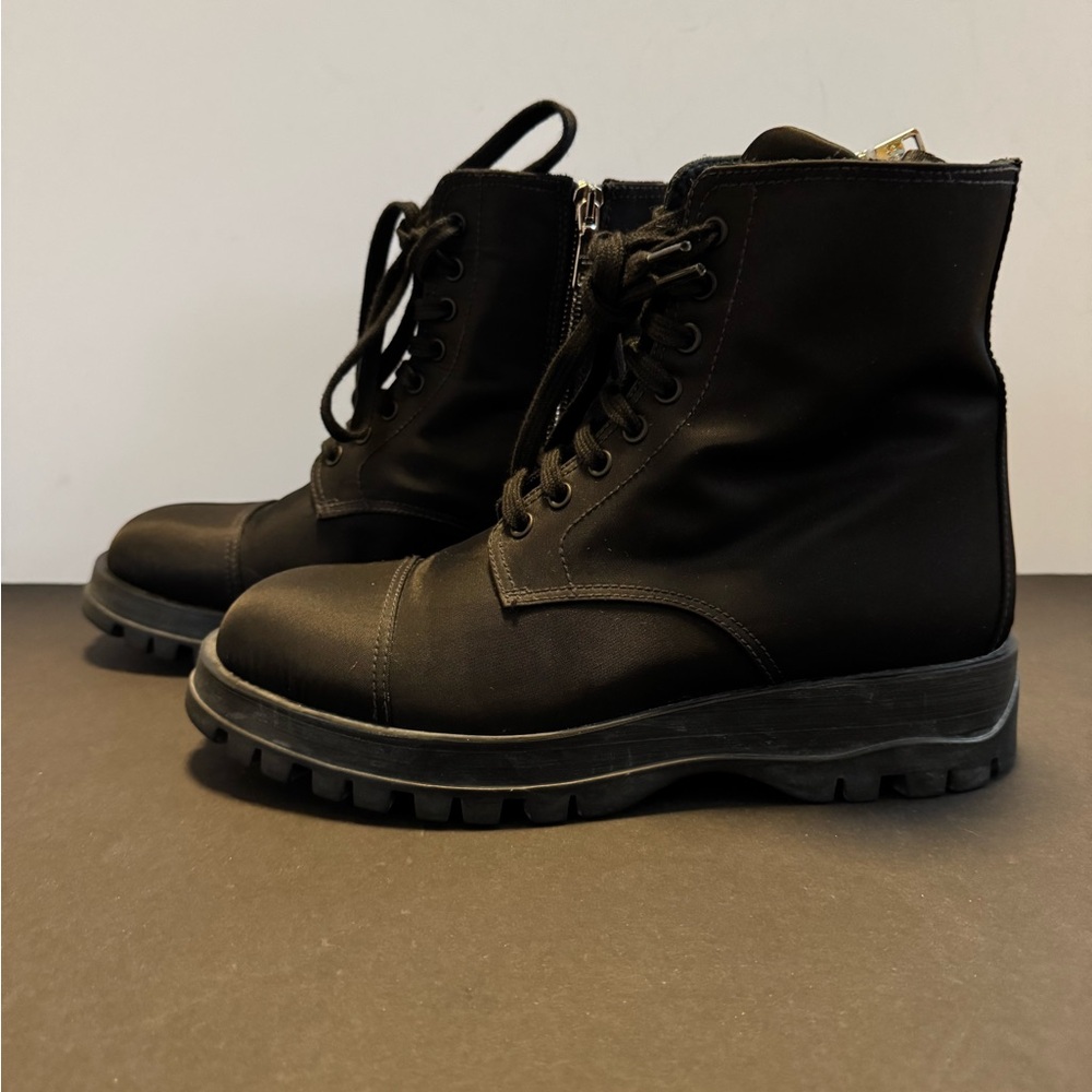Prada Black Combat Boots - Picture 1 of 7